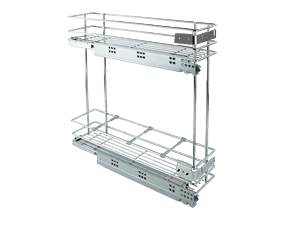 Cestello  Estraibile Portabottiglie Cromati Per Mobile Base Da 20 cm   610905.2    