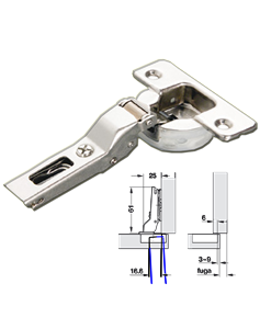 Base Domi A Innesto Rapido Salice - Regolabile Con Eccentrici - Per Viti Croce H00 - Foto 9