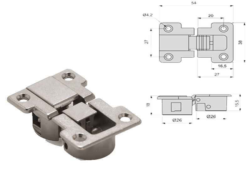 Braccetti Per Mobili Con Cavo In Acciaio