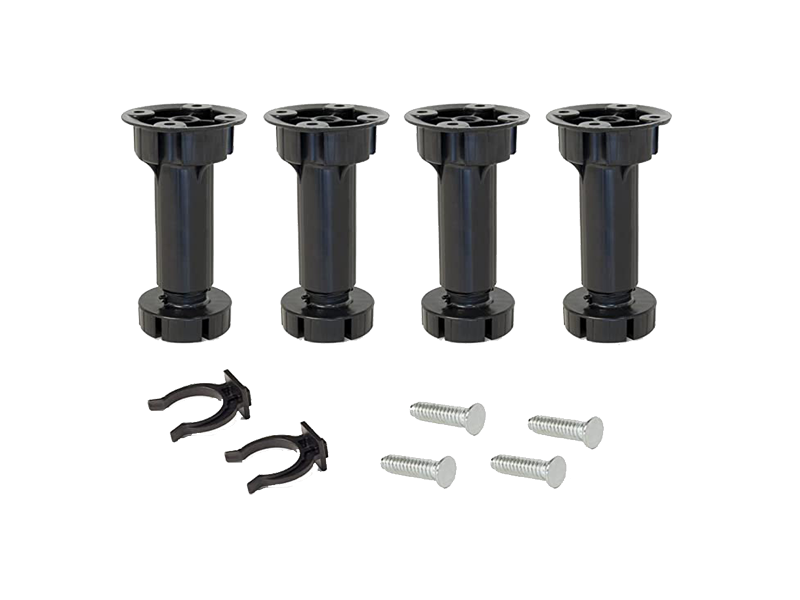 Piedini In Gomma Per Griglia Lavello - Set Da 30 Pezzi Nero Per Protezione Fondo Cestello